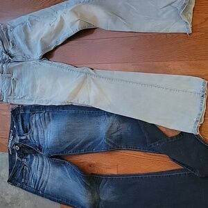 American Eagle Stylish Women's Jeans in Blue and Light Blue